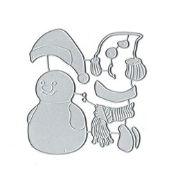 Christmas Snowman Metal Cutting Die Cuts, 2021 New Christmas Snowman Decoration Stencils DIY Crafts Card Cutting Dies Cuts for DIY Embossing Card Making Photo Decorative Paper Dies Scrapbooking