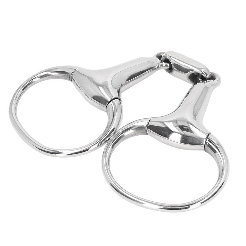 Horse Gag Ring Snaffle Bite Stainless Steel 125mm Loose Oval