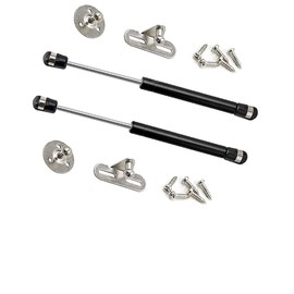 40N/9 lb 6 Inch Long Gas Support Cabinet Hinge Safety Lift - Soft Open and Lower Cover Buffer Telescopic Door Rubber Head Spring (2 Pack)