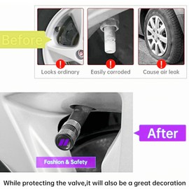 5PCS Tire Valve Stem Caps for Car Tires with Rubber O-Ring Compatible with Dodge Charger Durango Challenger RAM Chrysler 300 (Purple)