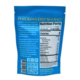 Pure Kona Deep Sea Salt Coarse/Grinder Refill 6oz. Bag - Pure and Premium – 100% Hawaiian Kona Deep Sea Salt