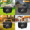 Kipiea Fire Table Covers, Waterproof Round Fire Pit Cover, Heavy