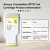 Aomya 300ml Yellow Ink Cartridge Dye Ink Compatible for HP