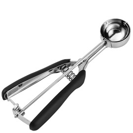 JUNADAEL J Small Cookie Scoop 1 Tablespoon, Cookie Dough Scoop, 1 Tbsp Cookie Scoops for Baking, Melon Baller Scoop, Comfortable Grip, Non-Slip, Smooth Release and Dishwasher Safe
