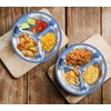 Stainless Steel Plate Set - Portable Dinnerware Set of 4