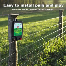 Kedifoai Electric Shepherd Dog 10km Range Electric Fence Shepherd Sheep Horses Cattle Poultry Shepherd (Digital Display)