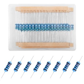 150pcs 10K ohm Resistor 1/4w (0.25 watt) Metal Film Fixed Resistors ±1% Tolerance,Multiple Values Optional