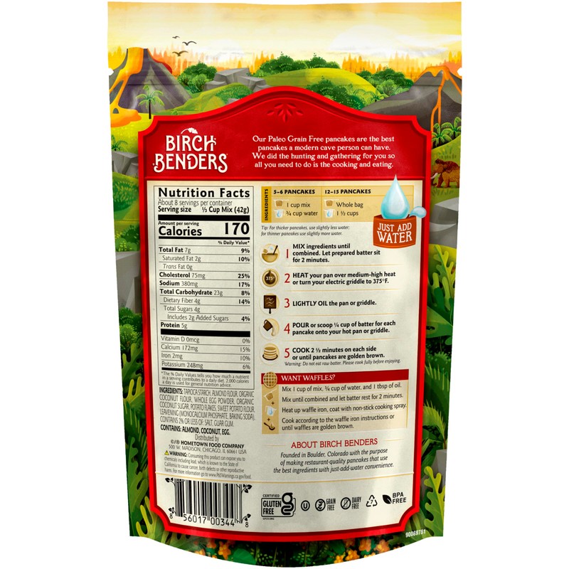 Birch Benders Paleo Pancake And Waffle Mix 12 oz (Pack