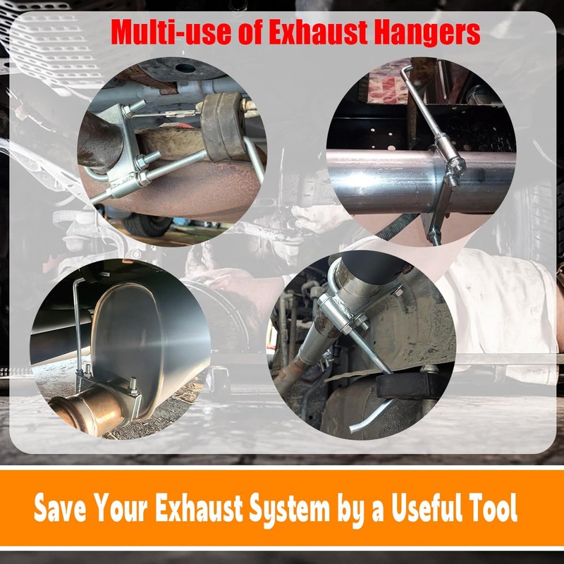 Elifecenter Heavy Duty 4 Inch Stainless Exhaust Clamp with Hanger