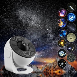 YunLone YunLone Sternenhimmel Projektor, 13-in-1 Galaxy Planetarium Projektor fr Schlafzimmer, 360 drehbarer Nebelprojektor Lampe Nachtlicht mit Sonnensystem konstellationen Mond fr Kinder Erwachsene