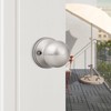 Probrico(1 Pack) Round Satin Nickel Single Dummy Door Knobs, Individual