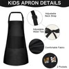 PLULON 15Pcs Kids Paint Aprons Bulk Art Painting Apron for