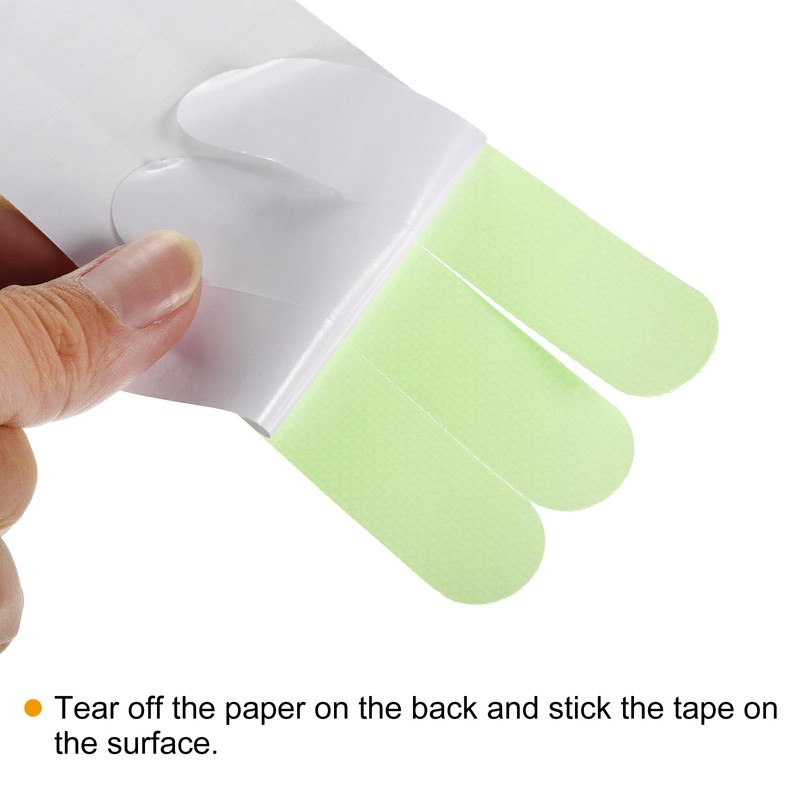 PATIKIL 24pcs 380x20mm Anti-Slip Grip Tape Fluorescent Tow Strip Square