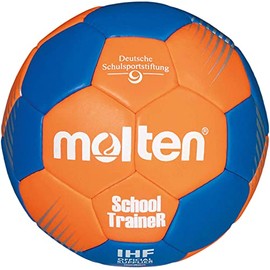 Molten SchoolTraineR Handball, Orange/Blue, 0