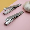 2 pieces silver herringbone tweezers set, garlic peeler, garlic tweezers
