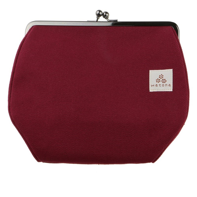 watona Canvas Purse Makeup Pouch, Cosmetic Pouch, 5.5 inch (Slim),