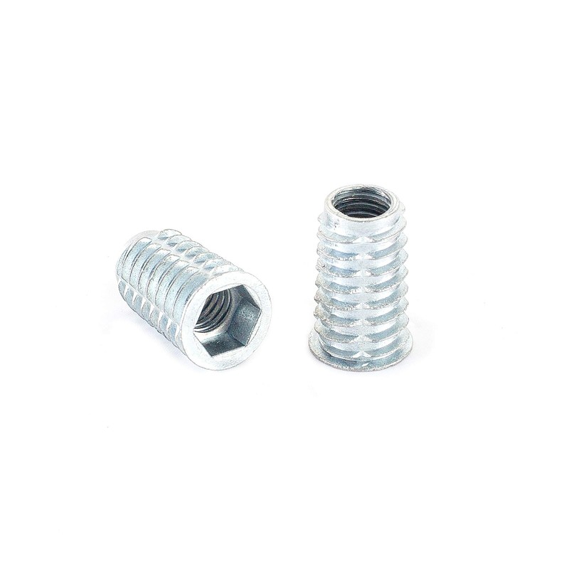 POWERTEC QTI1001 Threaded Inserts for Wood | 3/8”-16 Internal Threads,