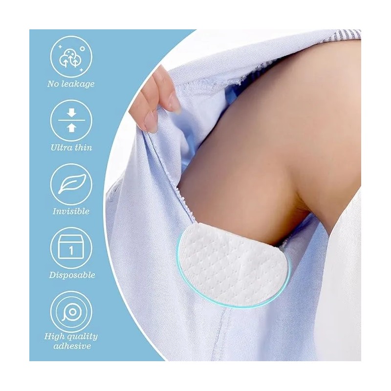 100pcs Almohadillas Para El Sudor Desechables Las Axilas