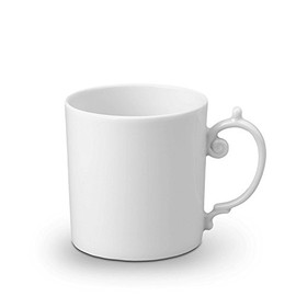 L'Objet Aegean Sculpted/Perlee White 12 oz Mug