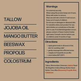 Sky and Sol Everything Cream | 100% Grass Fed Beef Tallow Moisturizer for Face and Body | Day & Night Skincare | Safe Natural Edible-Grade Ingredients | After-Sun Care | All Skin Types | 3 oz