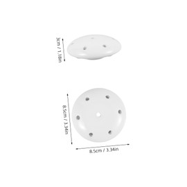 FRCOLOR Urinal Strainer Plug Durable Ceramic Stopper for Odor Control Easy to Clean Bathroom Urinal Filter Sleek Modern Design