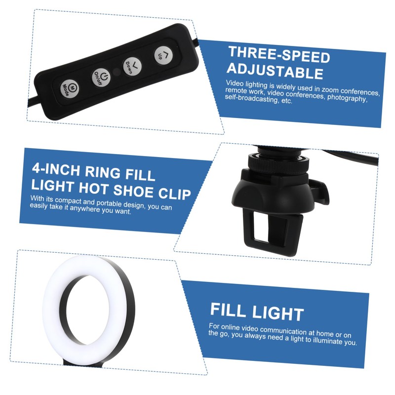 jojofuny Led Light Brightness for Video Conferencing Live Streaming and