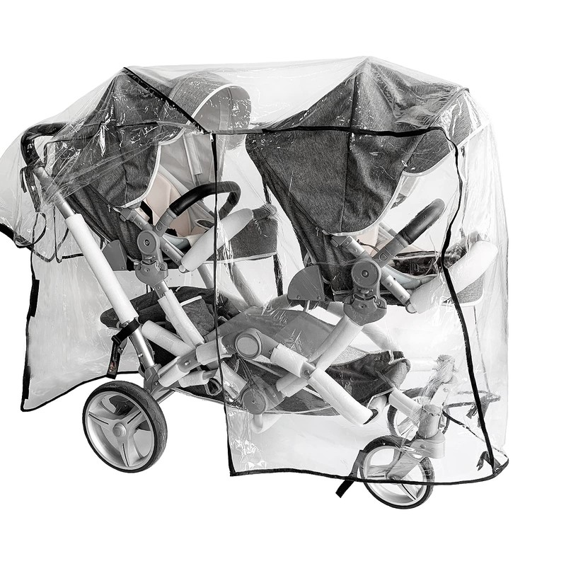 Double Stroller Rain Cover,Rain Cover for Double Tandem Stroller,Big Size
