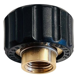 M&M Smartek Pressure Washer Adaptor M22 Female to 1/4 Inch Female Connection 1: M22 x 1.5 Internal Thread Connection 2: 1/4 Inch Internal Thread Material: Brass with Plastic Protection