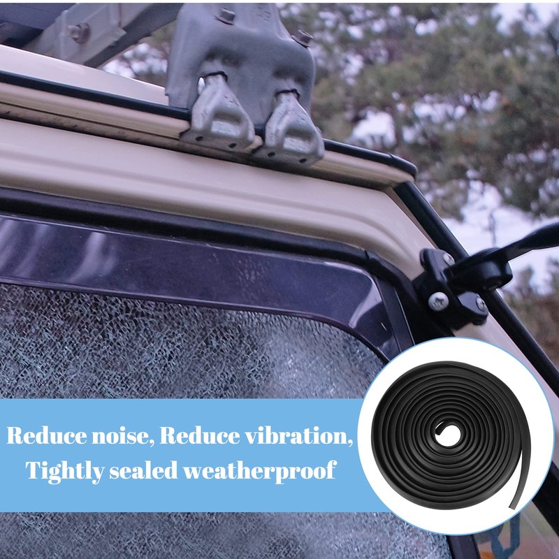 Kingdder Rv Window Seal Kit 1/2'' x 1/4'' Weather Stripping