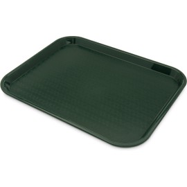 Carlisle CT141808 CafÃ© Standard Cafeteria / Fast Food Tray, 14" x 18", Forest Green