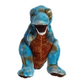 Aurora® Ferocious Dinos & Dragons T-Rex Stuffed Animal - Prehistoric Fun - Cuddly Companions - Blue 17 Inches