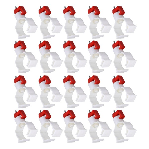Unbranded 20 Chicken Waterer Nipples For Poultry Feeder Easy Install
