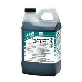Spartan Clean on the Go 3 Super Concentrated Glass/Hard Surface Cleaner,2 Liter Bottle, 4 Bottles Per Case