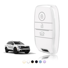 TOOMUME Car Key Cover TPU, Car Key Case Fit for Kia Sportage Gt Line Sorento Picanto Soul Niro Rio Stonic Optima Ceed Forte Koup, Protective Key Fob Cover Key Fob Case - Smart Key