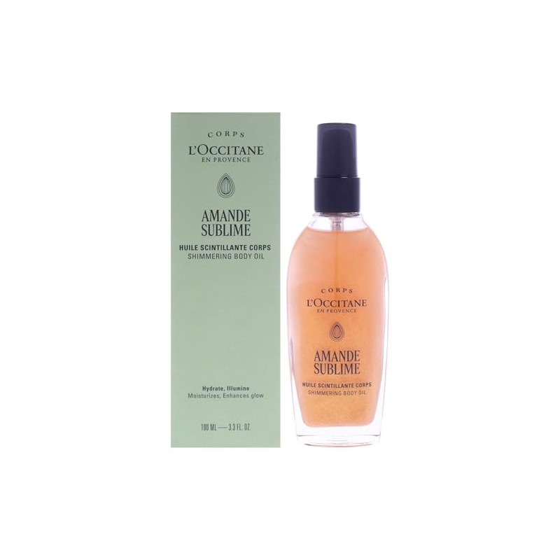 Almond Sublime Shimmering Body Oil by LOccitane for Unisex -