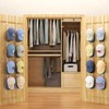 SWTYMIKI Over Door Hat Organizer - 4 Packs Metal Hanging