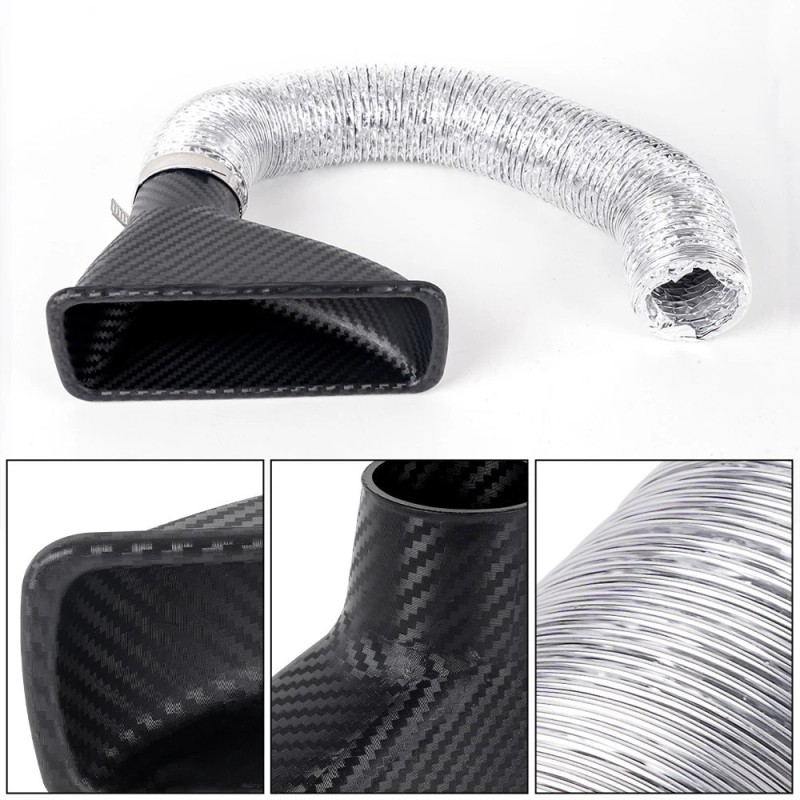 ANNX Universal Car Front Bumper Turbo Air Intake Pipe Air