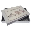 White Cotton Cards Grandma's Boasting Book Silver Toys Tiny Album