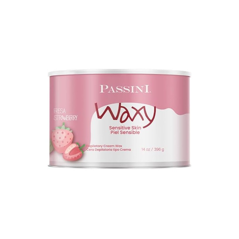 PASSINI Cera Depilatoria Frutal FRESA PIEL SENSIBLE 14oz