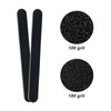 20 Pack 100/180 Grit Nail Files, Black Professional Reusable Emery