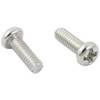 MACHSWON 50pcs M2x6mm Round Head Cross Screw 304 Stainless Steel