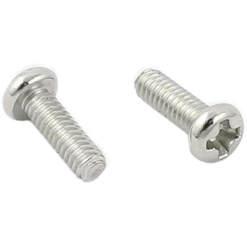 MACHSWON 50pcs M2x6mm Round Head Cross Screw 304 Stainless Steel