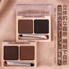 Wirwody Eyebrow Powder, Eyebrow Powder, Natural, Water-Proof, Fluffy, 3D Gradient