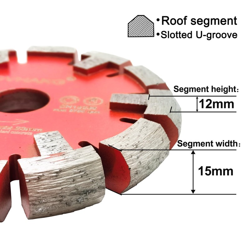 GVHAKG 120 mm Diamond Milling Disc, 15 mm Segment width