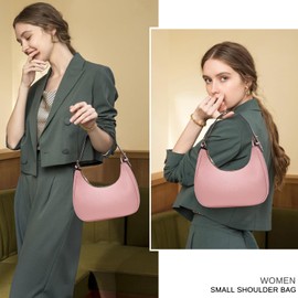 CROJUYI Small Crescent Shoulder Bags Purses for Women Retro Classic Clutch Hobo Tote Purse and Handbag Cute Crossbody Bags