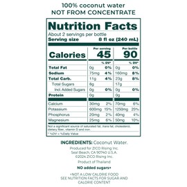 Zico 100% Coconut Water, NO added Sugar, Refreshingly Delicious, Hydration with Electrolytes, 16.9 Fl Oz (Pack of 12)
