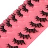 Half Lashes Natural Clear Band Eyelashes 3 4 False Lashes