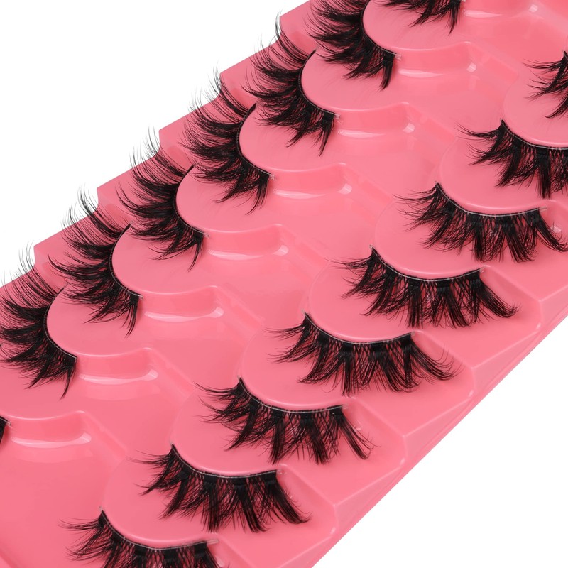 Half Lashes Natural Clear Band Eyelashes 3 4 False Lashes