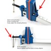Woodworking F Clamp Aluminum Alloy Fast Adjustment Stable Fixation Quick
