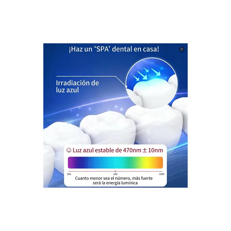 Blanqueador Dental Lampara Ultra Violeta Led Para Dientes